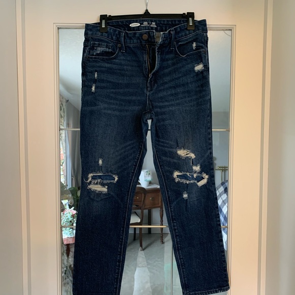 💙 Old Navy Power Straight Jeans Sz 12 - Picture 1 of 4